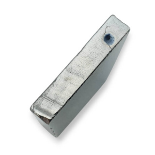 Titanium agate slice with hole 31x25 mm no 136