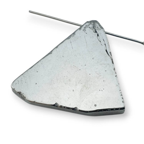 Titanium agate slice with hole 31x28 mm no. 158