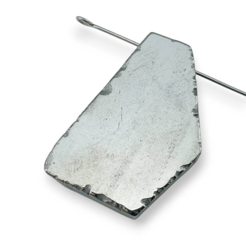 Titanium agate slice with hole 32x21 mm no 130 Titanium agate slice with hole 32x21 mm no 130