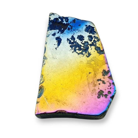 Titanium agate slice with hole 32x22 mm no 252 Titanium agate slice with hole 32x22 mm no 252