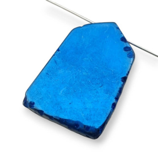 Titanium agate slice with hole 32x23 mm no 195