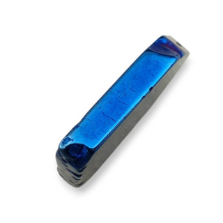 Titanium agate slice with hole 32x23 mm no 195