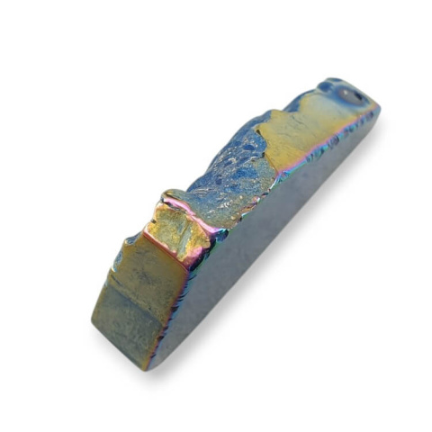 Titanium agate slice with hole 32x23 mm no 273 Titanium agate slice with hole 32x23 mm no 273