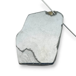 Titanium agate slice with hole 32x24 mm no 146