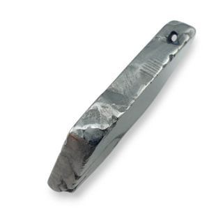 Titanium agate slice with hole 32x24 mm no 146