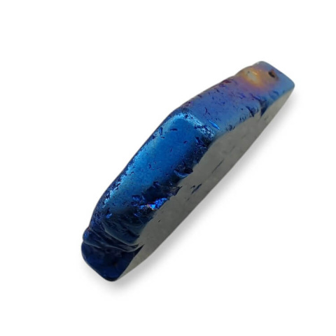 Titanium agate slice with hole 32x25 mm no 199 Titanium agate slice with hole 32x25 mm no 199