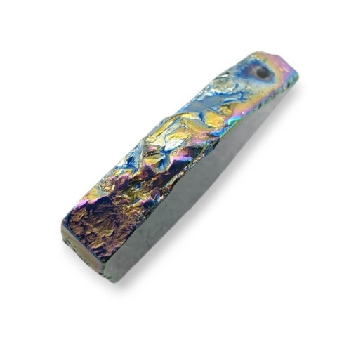 Agat tytanowy plaster z dziurką 32x26 mm nr 256 Agat tytanowy plaster z dziurką 32x26 mm nr 256