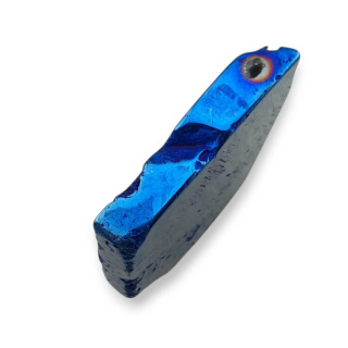 Titanium agate slice with hole 32x30 mm no 190