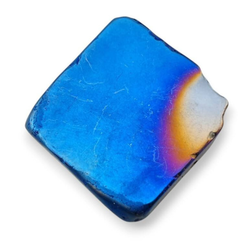 Titanium agate slice with hole 32x32 mm no 208 Titanium agate slice with hole 32x32 mm no 208