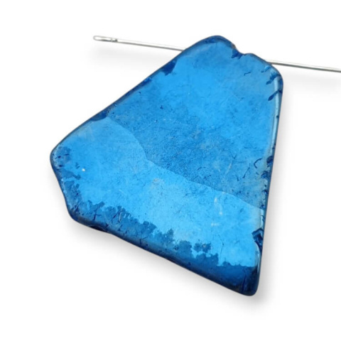 Titanium agate slice with hole 32x33 mm no 196 Titanium agate slice with hole 32x33 mm no 196