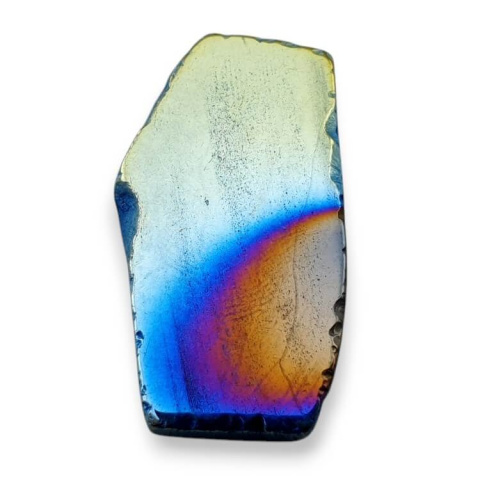 Titanium agate slice with hole 33x18 mm no 67 Titanium agate slice with hole 33x18 mm no 67