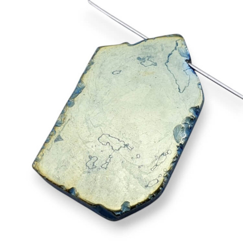 Titanium agate slice with hole 33x21 mm no 71 Titanium agate slice with hole 33x21 mm no 71