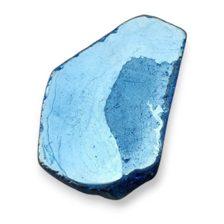 Titanium agate slice with hole 33x22 mm no 100