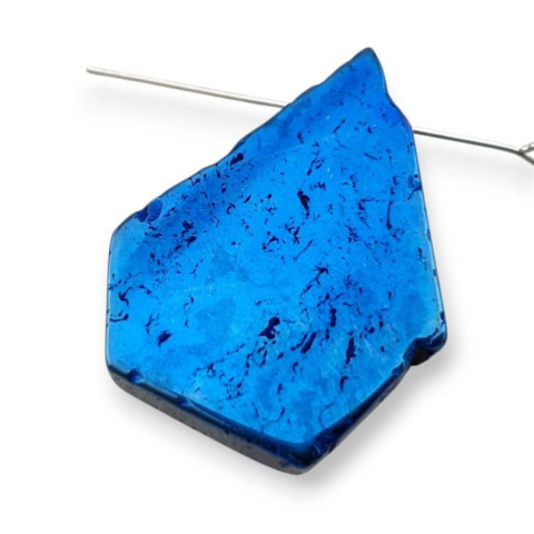 Titanium agate slice with hole 33x24 mm no 212 Titanium agate slice with hole 33x24 mm no 212