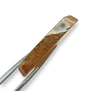 Titanium agate slice with hole 33x24 mm no 336