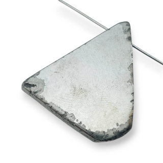 Titanium agate slice with hole 33x26 mm no 176