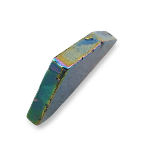 Titanium agate slice with hole 33x26 mm no 260 Titanium agate slice with hole 33x26 mm no 260