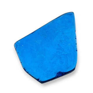 Titanium agate slice with hole 33x27 mm no 185