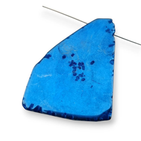 Titanium agate slice with hole 33x27 mm no 202 Titanium agate slice with hole 33x27 mm no 202
