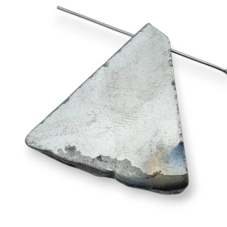 Titanium agate slice with hole 33x28 mm no 173