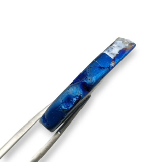 Titanium agate slice with hole 33x28 mm no 233