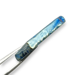 Titanium agate slice with hole 33x28 mm no 89