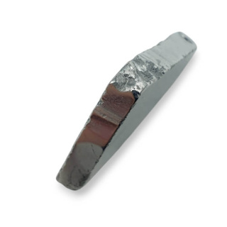 Titanium agate slice with hole 33x29 mm no 144