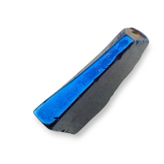 Titanium agate slice with hole 33x29 mm no 220