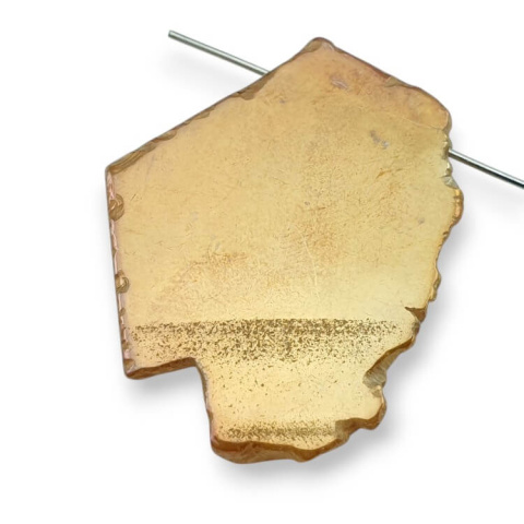 Titanium agate slice with hole 33x29 mm no 342 Titanium agate slice with hole 33x29 mm no 342