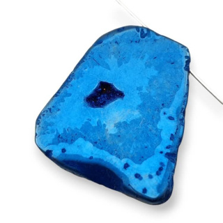 Titanium agate slice with hole 33x30 mm no 200