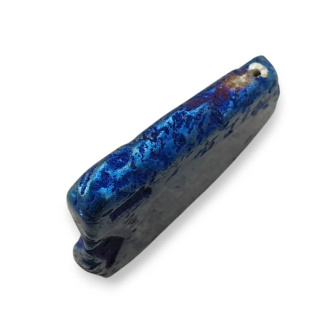 Titanium agate slice with hole 33x30 mm no 200