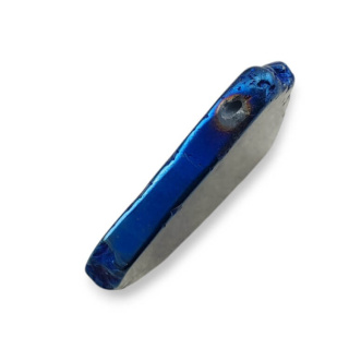 Titanium agate slice with hole 33x31 mm no 230