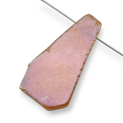 Titanium agate slice with hole 34x17 mm no 326 Titanium agate slice with hole 34x17 mm no 326