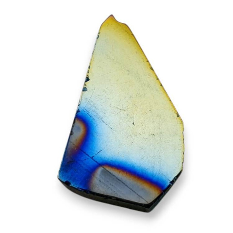 Titanium agate slice with hole 34x21 mm no. 280