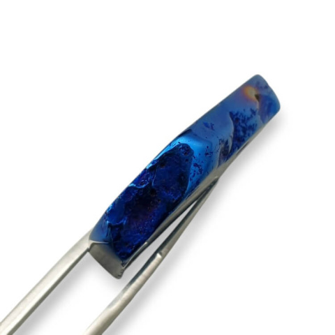 Titanium agate slice with hole 34x24 mm no 192 Titanium agate slice with hole 34x24 mm no 192