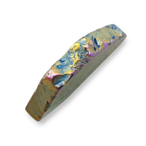 Titanium agate slice with hole 34x24 mm no 272 Titanium agate slice with hole 34x24 mm no 272