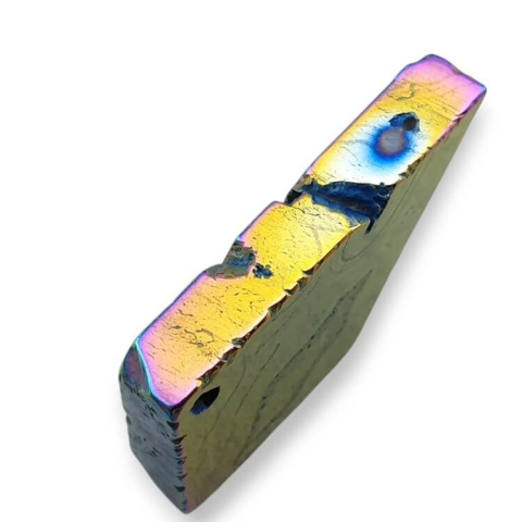 Titanium agate slice with hole 34x26 mm no 262 Titanium agate slice with hole 34x26 mm no 262