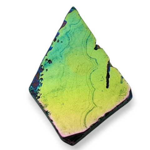 Titanium agate slice with hole 34x26 mm no 262 Titanium agate slice with hole 34x26 mm no 262
