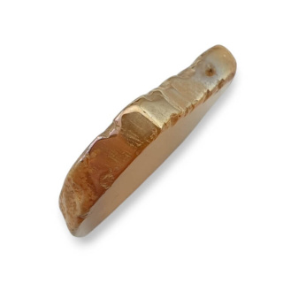 Titanium agate slice with hole 34x27 mm no 343