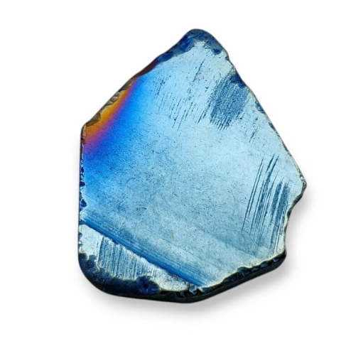 Titanium agate slice with hole 34x27 mm no 73 Titanium agate slice with hole 34x27 mm no 73