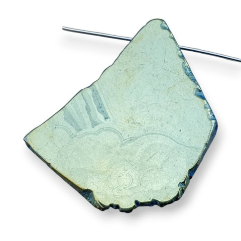 Titanium agate slice with hole 34x27 mm no 91 Titanium agate slice with hole 34x27 mm no 91