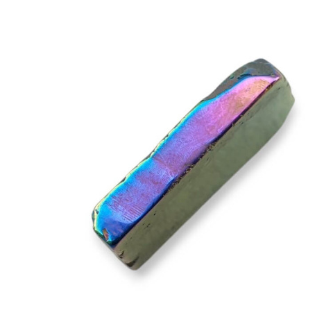 Titanium agate slice with hole 34x28 mm no 245 Titanium agate slice with hole 34x28 mm no 245