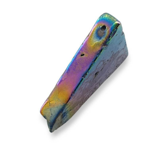 Titanium agate slice with hole 34x29 mm no 274 Titanium agate slice with hole 34x29 mm no 274