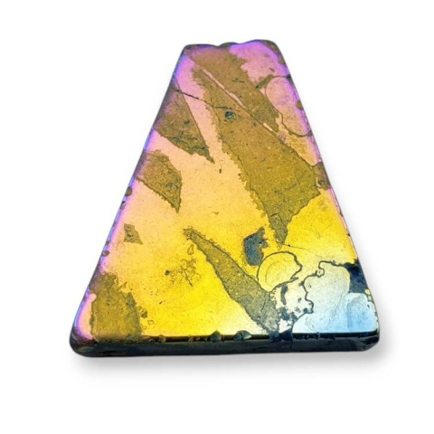 Titanium agate slice with hole 34x29 mm no 274 Titanium agate slice with hole 34x29 mm no 274