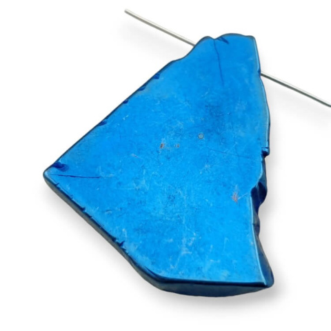 Titanium agate slice with hole 34x32 mm no 228 Titanium agate slice with hole 34x32 mm no 228