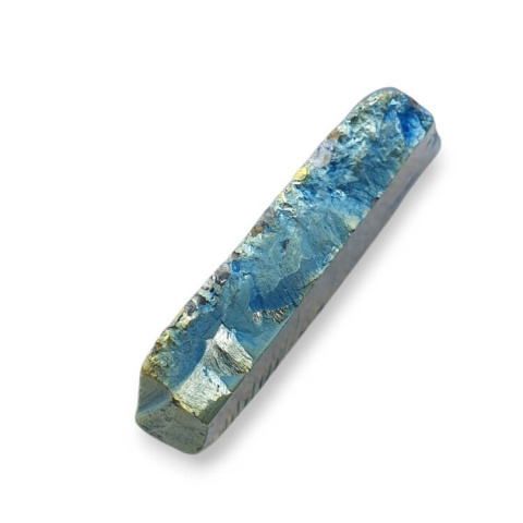 Titanium agate slice with hole 35x19 mm no 120 Titanium agate slice with hole 35x19 mm no 120
