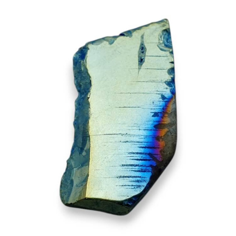 Titanium agate slice with hole 35x19 mm no 120 Titanium agate slice with hole 35x19 mm no 120