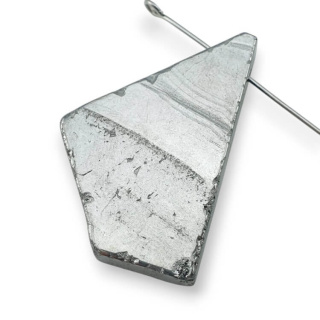 Titanium agate slice with hole 35x23 mm no 145