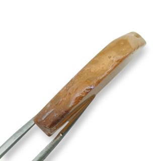 Titanium agate slice with hole 35x23 mm no 331