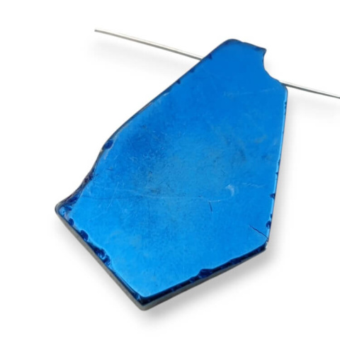 Titanium agate slice with hole 35x24 mm no 207 Titanium agate slice with hole 35x24 mm no 207